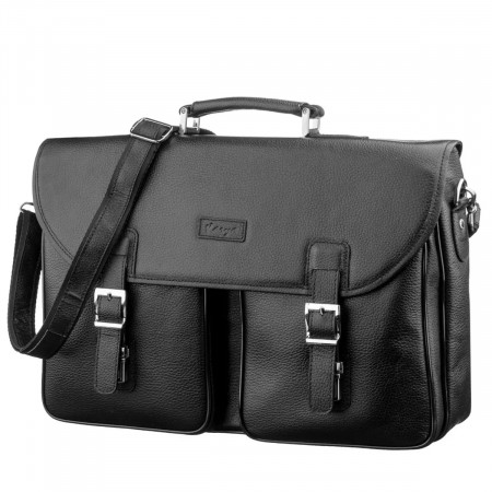 Мужской кожаный большой портфель KARYA (KY07275black)