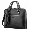 Мужская стильная кожаная сумка KARYA черная (KY07278black)