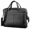 Мужская кожаная сумка KARYA черный флотар (KY07279black)