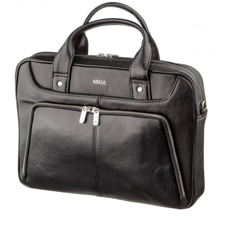 Мужская сумка KARYA в деловом стиле кожа (KY07285black)