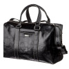 Дорожная презентабельная кожаная сумка KARYA черная (KY07386black)