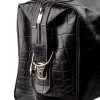 Дорожная презентабельная кожаная сумка KARYA черная (KY07386black)
