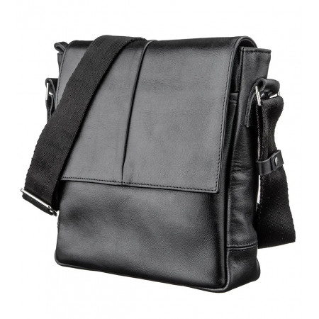 Мужская сумка из кожи Shvigel черного цвета (SH0793black)