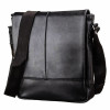 Мужская сумка Shvigel черная с клапаном на застежке (SH0878black)