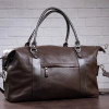 Кожаная дорожная сумка Shvigel коричневая (SH0879brown)