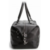 Кожаная дорожная большая сумка Shvigel черная (SH0881black)