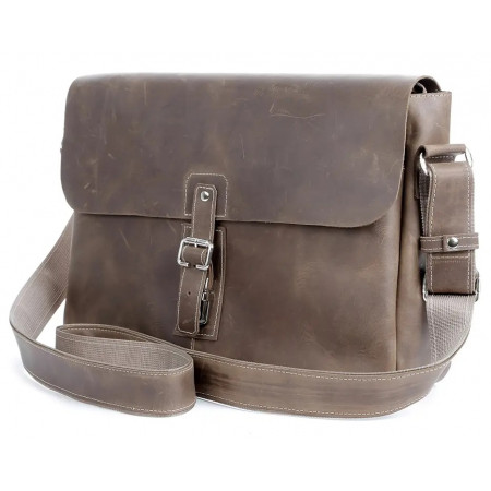 Мужская сумка Shvigel из Crazy Horse коричневая (SH0980brown)