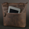 Мужская сумка Shvigel из кожи Crazy Horse с клапаном (SH0998brown)