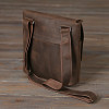 Мужская сумка Shvigel из кожи Crazy Horse с клапаном (SH0998brown)