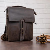 Мужская сумка Shvigel из кожи Crazy Horse на плечо с ручкой (SH0104brown)