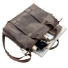 Мужская стильная сумка Shvigel из кожи Crazy Horse (SH0105brown)
