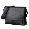 Мужская горизонтальная сумка из кожи Shvigel с клапаном (SH0106black)