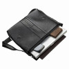 Мужская горизонтальная сумка из кожи Shvigel с клапаном (SH0106black)