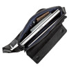 Мужская горизонтальная сумка из кожи Shvigel с клапаном (SH0106black)
