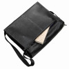 Мужская горизонтальная сумка из кожи Shvigel с клапаном (SH0106black)