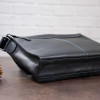Мужская горизонтальная сумка из кожи Shvigel с клапаном (SH0106black)