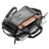 Мужская кожаная сумка Shvigel из гладкой кожи под документы (SH0107black)