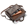 Мужская сумка Shvigel из кожи Crazy Horse горизонтальная (SH0109brown)