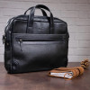 Мужская кожаная сумка Shvigel в современном стиле (SH0110black)