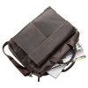 Большая кожаная сумка Shvigel из Crazy Horse коричневая (SH0119brown)
