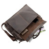 Большая кожаная сумка Shvigel из Crazy Horse коричневая (SH0119brown)