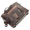 Большая кожаная сумка Shvigel из Crazy Horse коричневая (SH0119brown)