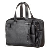 Мужская кожаная сумка Shvigel для командировок (SH0123black)