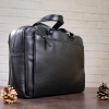 Мужская кожаная сумка Shvigel для командировок (SH0123black)