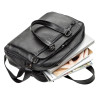 Мужская кожаная сумка Shvigel для командировок (SH0123black)