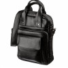 Мужская кожаная вертикальная сумка Shvigel под А4 (SH0167black)