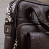 Кожаная вертикальная сумка Shvigel формата А4 (SH0168brown)