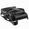 Сумка мужская Shvigel из кожи Crazy Horse на плечо с клапаном черная (SH0173black)