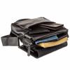 Сумка мужская Shvigel из натуральной кожи на плечо с клапаном (SH0174black)