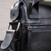 Сумка мужская Shvigel из натуральной кожи на плечо с клапаном (SH0174black)