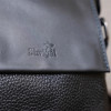 Сумка мужская Shvigel из натуральной кожи на плечо с клапаном (SH0174black)