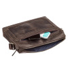 Мужская коричневая кожаная сумка Shvigel Crazy Horse (SH0245brown)