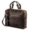 Мужская стильная сумка Shvigel из Crazy Horse под документы (SH0250brown)
