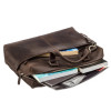 Мужская стильная сумка Shvigel из Crazy Horse под документы (SH0250brown)