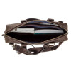 Мужская стильная сумка Shvigel из Crazy Horse под документы (SH0250brown)