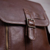 Кожаная сумка Shvigel для мужчины коричневая с клапаном (SH09101brown)