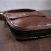 Кожаная коричневая сумка планшет Shvigel из натуральной кожи (SH09114brown)