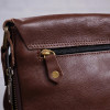 Кожаная коричневая сумка планшет Shvigel из натуральной кожи (SH09114brown)