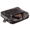 Мужская горизонтальная сумка мессенджер из кожи Shvigel (SH09116black)