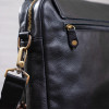 Мужская горизонтальная сумка мессенджер из кожи Shvigel (SH09116black)