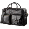 Мужская кожаная вместительная сумка Shvigel черная (SH09118black)