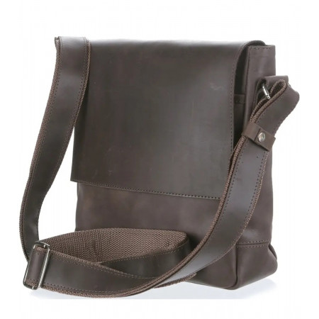 Мужская коричневая сумка Shvigel из кожи Crazy Horse (SH0884brown)