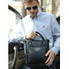 Кожаная мужская сумка с ручками Bostanten (bs0104-1black)