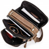 Мужская сумка кожаная коричневая Contact's cs0203brown