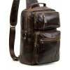 Большой кожаный рюкзак (слинг) Contact's (cs0217brown)