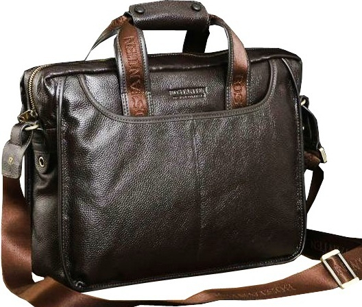 Мужская сумка из натуральной кожи Bostanten (bs0102brown) купить в